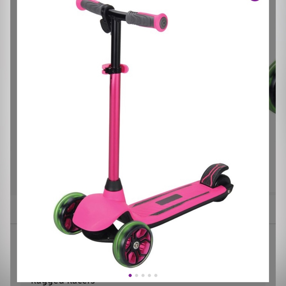 Rugged Racer pink electric scooter